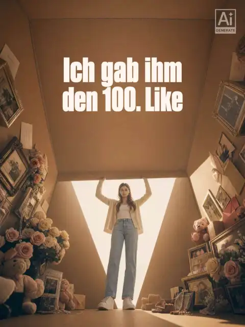 Ich gab ihm den 100. Like