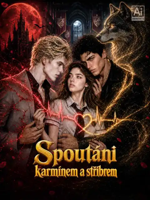 Spoutáni karmínem a stříbrem